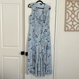 Banana Republic blue floral maxi dress- size 12